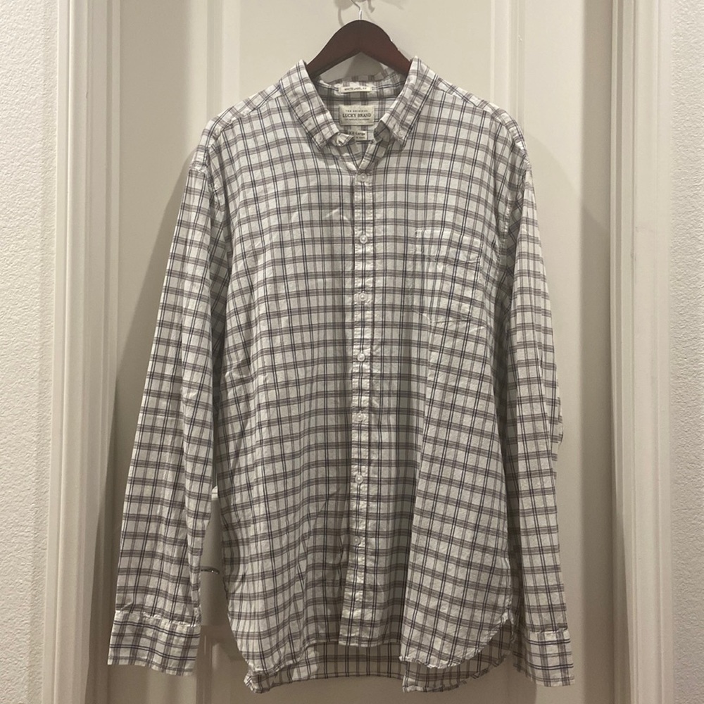 Lucky Brand White Label Fit, men’s long sleeved button up shirt